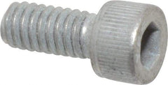Value Collection - #8-32 UNC Hex Socket Drive, Socket Cap Screw - Alloy Steel, Zinc-Plated Finish, Fully Threaded, 3/8" Length Under Head - Industrial Tool & Supply