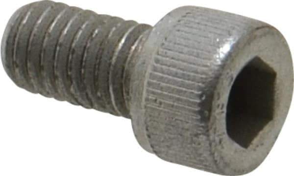 Value Collection - #10-32 UNF Hex Socket Drive, Socket Cap Screw - Alloy Steel, Zinc-Plated Finish, Fully Threaded, 3/8" Length Under Head - Industrial Tool & Supply
