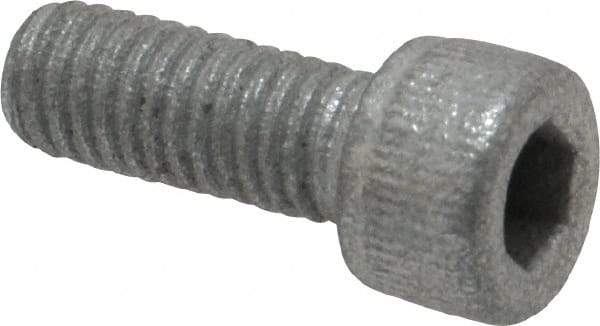 Value Collection - #10-32 UNF Hex Socket Drive, Socket Cap Screw - Alloy Steel, Zinc-Plated Finish, Fully Threaded, 1/2" Length Under Head - Industrial Tool & Supply