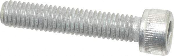 Value Collection - #10-32 UNF Hex Socket Drive, Socket Cap Screw - Alloy Steel, Zinc-Plated Finish, Fully Threaded, 1" Length Under Head - Industrial Tool & Supply