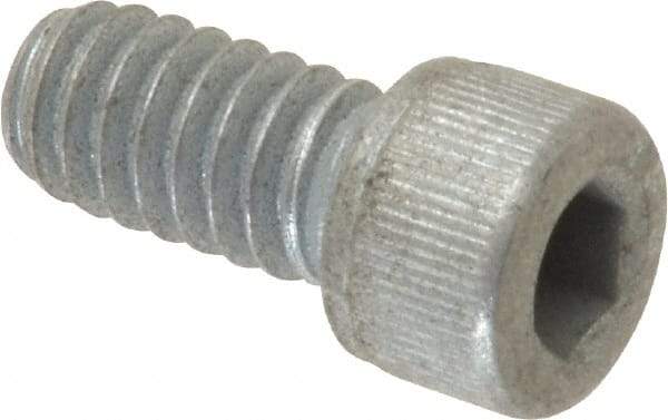 Value Collection - 1/4-20 UNC Hex Socket Drive, Socket Cap Screw - Alloy Steel, Zinc-Plated Finish, Fully Threaded, 1/2" Length Under Head - Industrial Tool & Supply