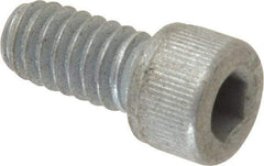 Value Collection - 1/4-20 UNC Hex Socket Drive, Socket Cap Screw - Alloy Steel, Zinc-Plated Finish, Fully Threaded, 1/2" Length Under Head - Industrial Tool & Supply