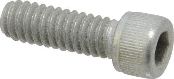 Value Collection - 1/4-20 UNC Hex Socket Drive, Socket Cap Screw - Alloy Steel, Zinc-Plated Finish, Fully Threaded, 3/4" Length Under Head - Industrial Tool & Supply