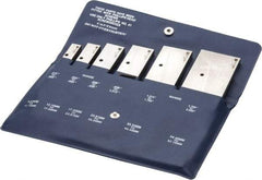 TESA Brown & Sharpe - 3/8 to 2-1/4 Inch Adjustable Parallel Set - 1-3/4 to 5-1/16 Inch Long, 9/32 Inch Thick, Includes Case, 6 Pieces - Industrial Tool & Supply