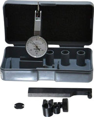 TESA Brown & Sharpe - 0.03 Inch Range, 0.001 Inch Dial Graduation, Horizontal Dial Test Indicator - 1 Inch White Dial, 0-15-0 Dial Reading, Accurate to 0.0005 Inch - Industrial Tool & Supply