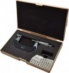 Mitutoyo - 2 to 3" Range, Mechanical Screw Thread Micrometer - Ratchet Stop Thimble, 0.001" Graduation, 0.0002" Accuracy - Industrial Tool & Supply