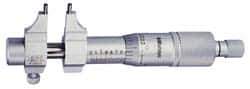 Mitutoyo - 0.2 to 1.2 Inch Range, Carbide Satin Chrome Coated, Mechanical Inside Caliper Micrometer - 0.001 Inch Graduation, 0.0003 Inch Accuracy - Industrial Tool & Supply