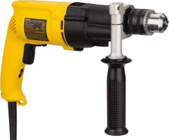 DeWALT - 120 Volt 1/2" Keyed Chuck Electric Hammer Drill - 0 to 19,000 & 0 to 46,000 BPM, 0 to 1,100 & 0 to 2,700 RPM, Reversible - Industrial Tool & Supply