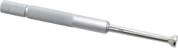 Mitutoyo - 0.3 to 0.4 Inch Measurement, Small Hole Gage - 4 Inch Overall Length, Half Ball - Industrial Tool & Supply