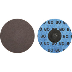 Norton - 3" 80 Grit Aluminum Oxide Quick Change Disc - Industrial Tool & Supply