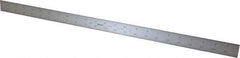 Mitutoyo - 24" Long, 1/100, 1/64, 1/50, 1/32" Graduation, Rigid Stainless Steel Rule - 16R Graduation Style, 1-3/16" Wide, Silver, Satin Chrome Finish - Industrial Tool & Supply