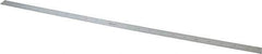 Mitutoyo - 24" Long, 1/64, 1/32" and 0.5, 1mm Graduation, Flexible Stainless Steel Rule - English/Metric Graduation Style, 3/4" Wide, Silver, Satin Chrome Finish - Industrial Tool & Supply