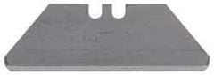 Stanley - 100 Piece Carbon Steel Utility Knife Blade - 1-7/8" OAL, 0.024" Blade Thickness - Industrial Tool & Supply