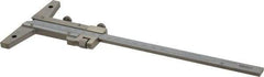 Mitutoyo - 0 to 150mm Measurement Range, 260mm Rule Length, 4 Inch Base Length, Vernier Depth Gage - 0.02mm Graduation, Accurate to 0.03mm, Stainless Steel, Satin Chrome Coated - Industrial Tool & Supply