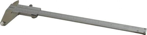 Mitutoyo - 0 to 8" Stainless Steel Vernier Caliper - 1/128" Graduation, 50mm Jaw Depth, 0.0015" Accuracy, Includes Depth Measurement Rod & Inside Diam Jaws - Industrial Tool & Supply