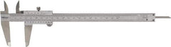 Mitutoyo - 0 to 8" Stainless Steel Vernier Caliper - 0.02mm Graduation, 50mm Jaw Depth, 0.03mm Accuracy - Industrial Tool & Supply