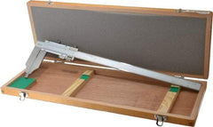 Mitutoyo - 0 to 12" Stainless Steel Vernier Caliper - 0.0010" Graduation, 90mm Jaw Depth, 0.002" Accuracy - Industrial Tool & Supply