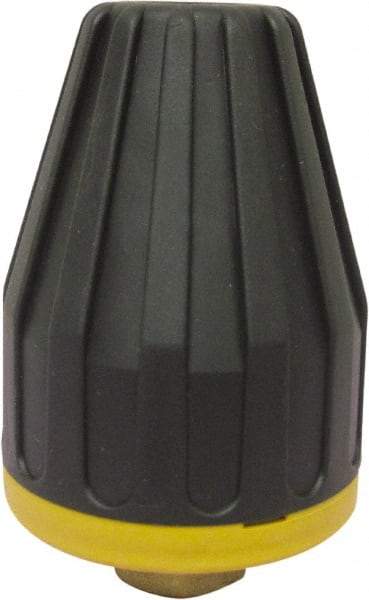 Kranzle - 4,750 psi Rotating, Brass, Ceramic, Plastic & Rubber, Turbo Pressure Washer Nozzle - 1.14mm Orifice Diam, 1/4" Thread, Female, Black & Orange - Industrial Tool & Supply