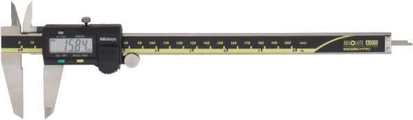 Mitutoyo - 0 to 200mm Range, 0.01mm Resolution, Electronic Caliper - Stainless Steel with 50mm Stainless Steel Jaws, 0.03mm Accuracy - Industrial Tool & Supply