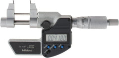 Mitutoyo - 0.2 to 1.2" Range, 0.00005" Resolution, Electronic Inside & Tubular Micrometer - Industrial Tool & Supply
