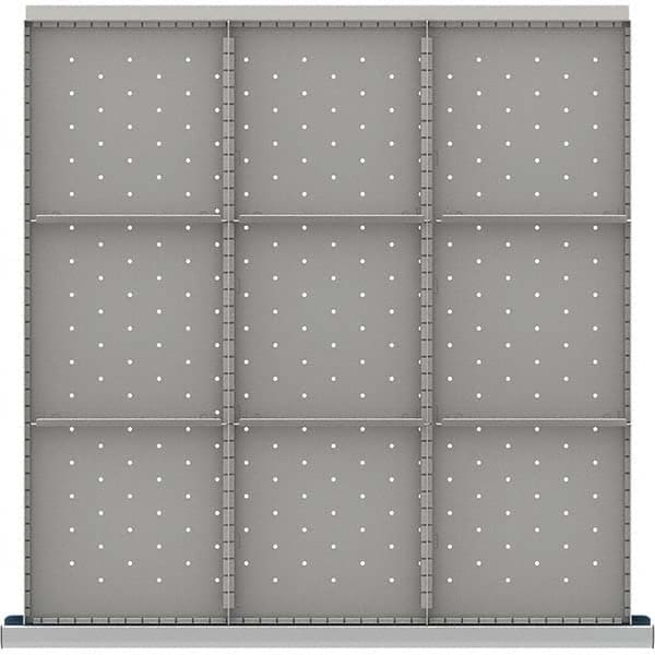 LISTA - 9-Compartment Drawer Divider Layout for 3.15" High Drawers - Industrial Tool & Supply