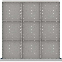 LISTA - 9-Compartment Drawer Divider Layout for 3.15" High Drawers - Industrial Tool & Supply