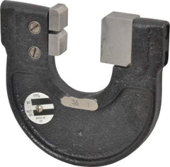 YPG - 3/4 to 1 Inch, Cast Iron 3 Frame Snap Gage - 0.0001 Inch Graduation, Hardened Tool Steel Anvil - Industrial Tool & Supply