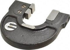 YPG - 1 to 1-1/4 Inch, Cast Iron 3x Frame Snap Gage - 0.0001 Inch Graduation, Hardened Tool Steel Anvil - Industrial Tool & Supply