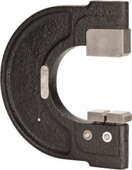 YPG - 1-1/4 to 1-1/2 Inch, Cast Iron 4 Frame Snap Gage - 0.001 Inch Graduation, Hardened Tool Steel Anvil - Industrial Tool & Supply
