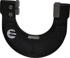 YPG - 2-1/2 to 2-3/4 Inch, Cast Iron 6x Frame Snap Gage - 0.001 Inch Graduation, Hardened Tool Steel Anvil - Industrial Tool & Supply