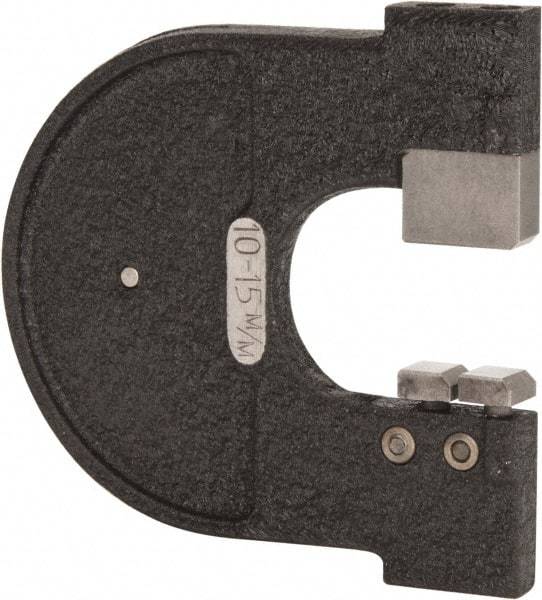 YPG - 0.385 to 0.57 Inch, Cast Iron MC0 Frame Snap Gage - Hardened Tool Steel Anvil - Industrial Tool & Supply