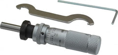 Mitutoyo - 1/2 Inch, 0.5118 Inch Zero-Adjustable Thimble, 0.1969 Inch Diameter x 13mm Long Spindle, Mechanical Micrometer Head - Industrial Tool & Supply