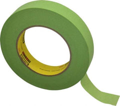 3M - 1" Wide x 60 Yd Long Green Paper Masking Tape - Series 401+/233+, 6.7 mil Thick, 25 In/Lb Tensile Strength - Industrial Tool & Supply