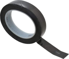 3M - Black Solid Color Vinyl Tape - 1" Wide x 108' Long x 5.2 mil Thick, General Traffic - Industrial Tool & Supply