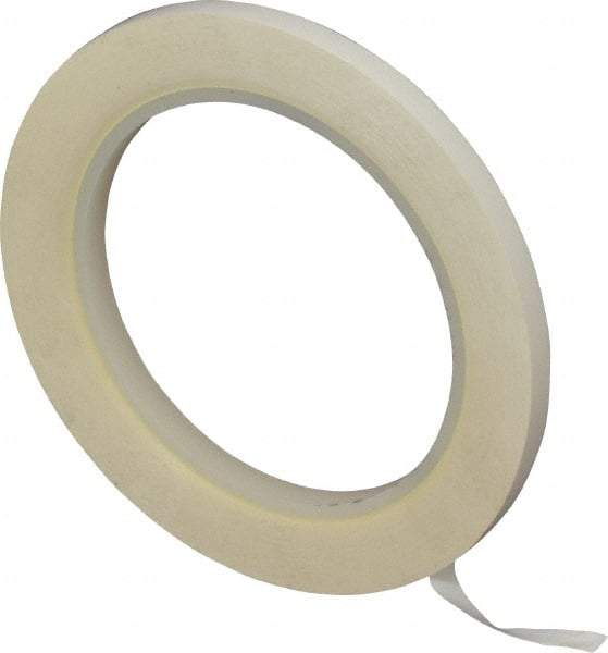3M - White Solid Color Vinyl Tape - 1/4" Wide x 108' Long x 5.2 mil Thick, General Traffic - Industrial Tool & Supply