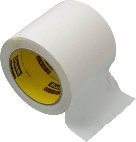 3M - White Solid Color Vinyl Tape - 4" Wide x 108' Long x 5.2 mil Thick, General Traffic - Industrial Tool & Supply