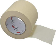 3M - 4" Wide x 60 Yd Long Tan Paper Masking Tape - Series 2307, 5.2 mil Thick, 23 In/Lb Tensile Strength - Industrial Tool & Supply