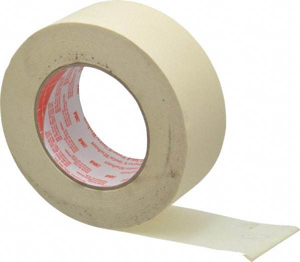 3M - 2" Wide x 60 Yd Long Tan Paper Masking Tape - Series 2364, 6.5 mil Thick, 24 In/Lb Tensile Strength - Industrial Tool & Supply