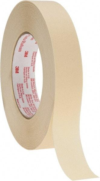 3M - 1" Wide x 60 Yd Long Tan Paper Masking Tape - Series 2380, 7.2 mil Thick, 28 In/Lb Tensile Strength - Industrial Tool & Supply