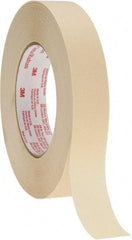 3M - 1" Wide x 60 Yd Long Tan Paper Masking Tape - Series 2380, 7.2 mil Thick, 28 In/Lb Tensile Strength - Industrial Tool & Supply