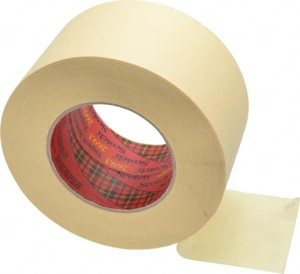 3M - 3" Wide x 60 Yd Long Tan Paper Masking Tape - Series 2693, 7.9 mil Thick, 29 In/Lb Tensile Strength - Industrial Tool & Supply