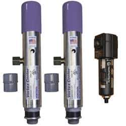 Vortec - 5,000 BTU per Hour, Vortex Enclosure Cooler without Thermostat - 3/4 Inch Diameter, 1/4 NPT Thread, 70 Cubic Ft. per min - Industrial Tool & Supply