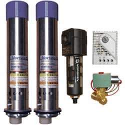 Vortec - 5,000 BTU per Hour, Vortex Enclosure Cooler with Thermostat - 3/4 Inch Diameter, 1/4 NPT Thread, 70 Cubic Ft. per min - Industrial Tool & Supply