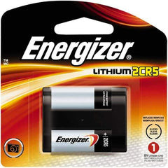 Energizer - Size 2CR5, Lithium, Photo Battery - 6 Volts, Flat Terminal, 2CR5, IEC Regulated - Industrial Tool & Supply