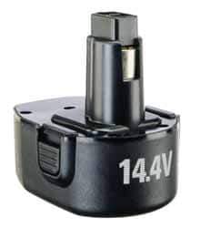 Black & Decker - 14.4 Volt NiCad Power Tool Battery - 1 hr Charge Time - Industrial Tool & Supply
