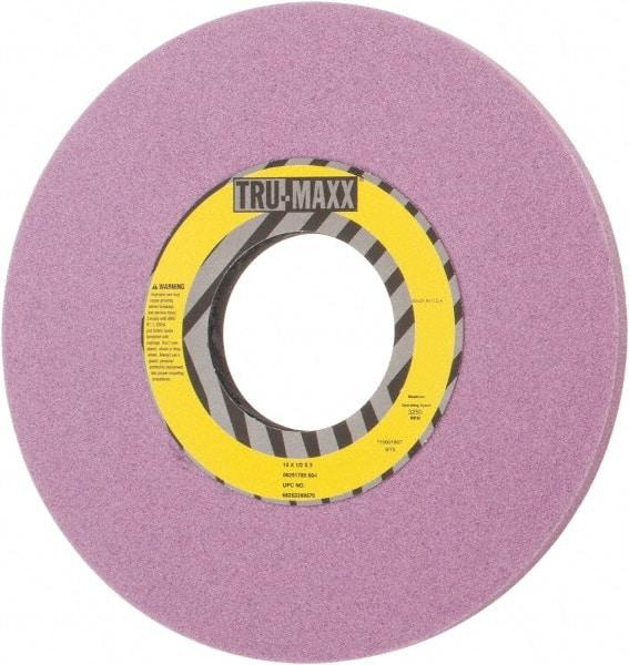 Tru-Maxx - 10" Diam x 3" Hole x 1/2" Thick, I Hardness, 60 Grit Surface Grinding Wheel - Aluminum Oxide, Type 1, Medium Grade, 3,250 Max RPM, Vitrified Bond, No Recess - Industrial Tool & Supply