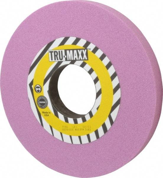 Tru-Maxx - 10" Diam x 3" Hole x 1" Thick, I Hardness, 46 Grit Surface Grinding Wheel - Aluminum Oxide, Type 1, Coarse Grade, 2,483 Max RPM, Vitrified Bond, No Recess - Industrial Tool & Supply