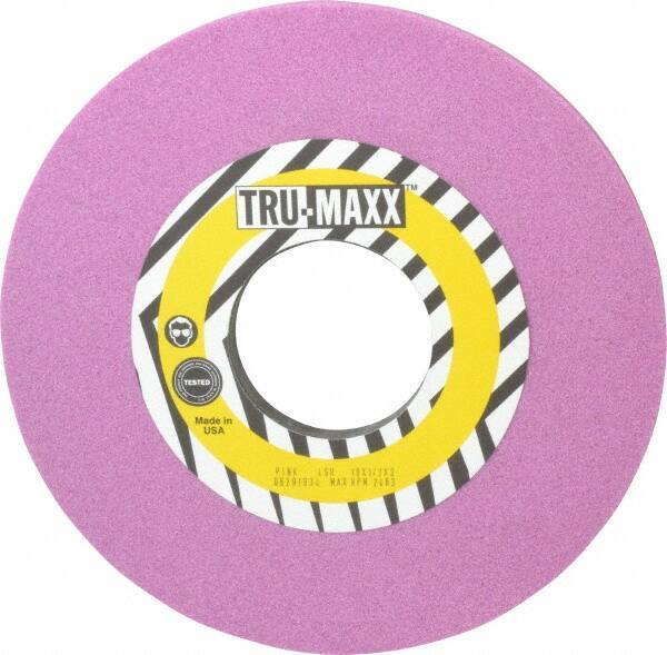 Tru-Maxx - 10" Diam x 3" Hole x 1/2" Thick, H Hardness, 46 Grit Surface Grinding Wheel - Aluminum Oxide, Type 1, Coarse Grade, 3,250 Max RPM, Vitrified Bond, No Recess - Industrial Tool & Supply
