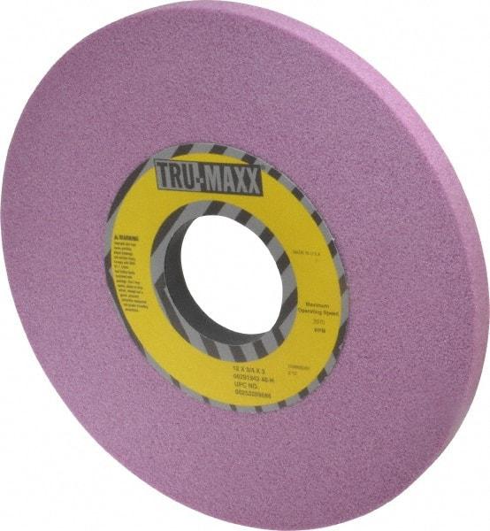Tru-Maxx - 12" Diam x 3" Hole x 3/4" Thick, H Hardness, 46 Grit Surface Grinding Wheel - Aluminum Oxide, Type 1, Coarse Grade, 2,070 Max RPM, Vitrified Bond, No Recess - Industrial Tool & Supply