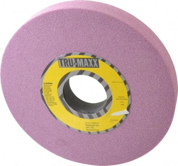 Tru-Maxx - 12" Diam x 3" Hole x 1-1/2" Thick, I Hardness, 46 Grit Surface Grinding Wheel - Aluminum Oxide, Type 1, Coarse Grade, 2,705 Max RPM, Vitrified Bond, No Recess - Industrial Tool & Supply